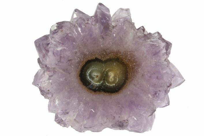 Amethyst Stalactite Slice - Uruguay #76628